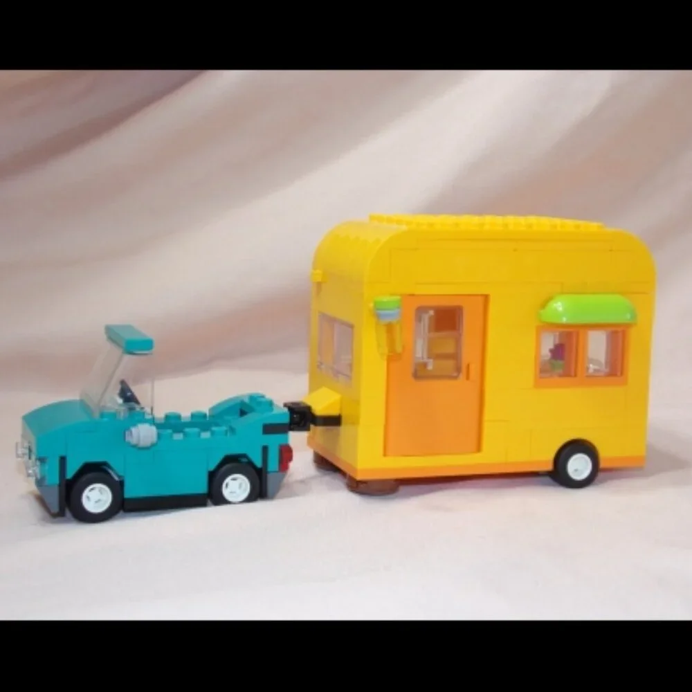 LEGO Animal Crossing 77054 Leif's Car & Live in Garden Trailer & Manual No Minis